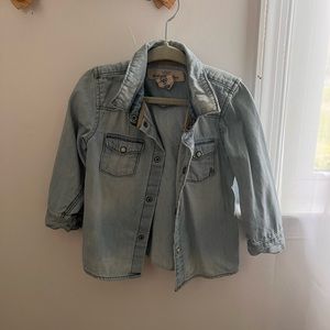H&M Denim shirt size 9/12m